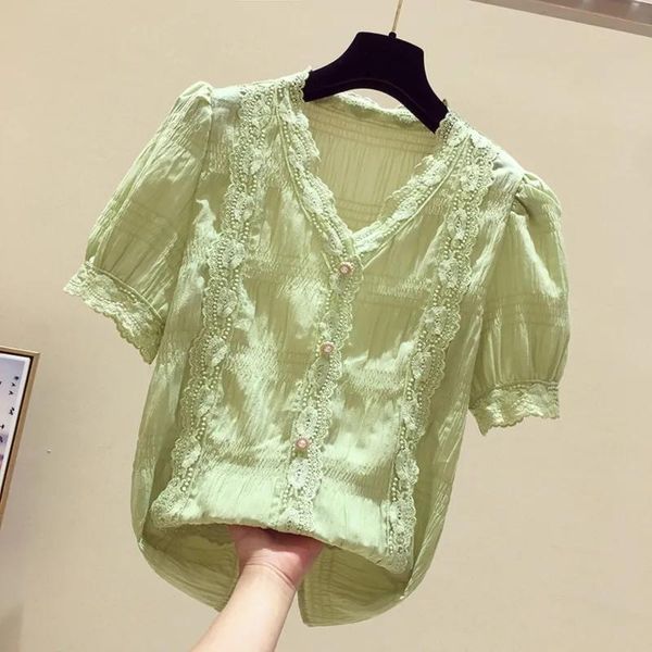 women's blouses & shirts short-sleeve blouse 2021 summer 3xl lace shirt korean white loose v neck buttons purple fairy chiffon
women's blouses & shirts short-sleeve blouse 2021 summer 3xl lace shirt korean white loose v neck buttons purple fairy chiffon