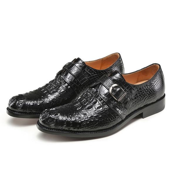 dress shoes authentic real crocodile skin buckle strap businessmen black genuine alligator leather handmade male round toe
dress shoes authentic real crocodile skin buckle strap businessmen black genuine alligator leather handmade male round toe