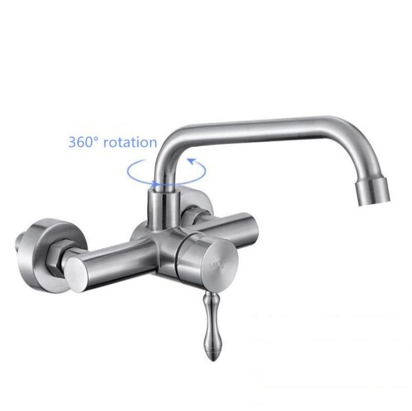 bathroom sink faucets 304 stainless steel european-style basin and cold water mixing valve faucet, kitchen 360° rotation wall-mounted tap
bathroom sink faucets 304 stainless steel european-style basin and cold water mixing valve faucet, kitchen 360° rotation wall-mounted tap