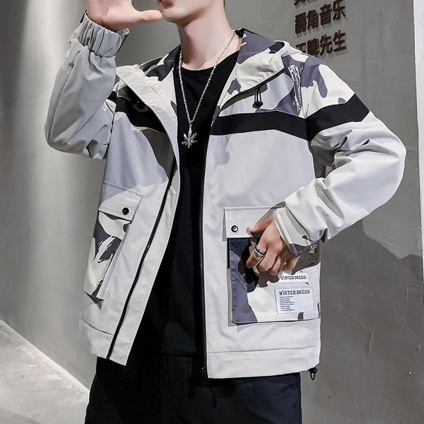 men's jackets 2021 autumn & winter arrival casual camouflage jacket loose hooded zipper cardigan panel, Black;brown
men's jackets 2021 autumn & winter arrival casual camouflage jacket loose hooded zipper cardigan panel, Black;brown