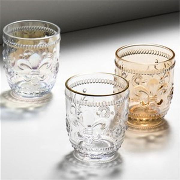 european style retro lily flower glass home breakfast cup milk juice drinking wine glasses
european style retro lily flower glass home breakfast cup milk juice drinking wine glasses