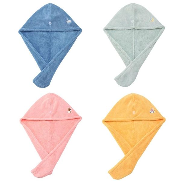 coral fleece with elastic cord buckle quick-drying absorbent embroidery hair dryer hat shower caps
coral fleece with elastic cord buckle quick-drying absorbent embroidery hair dryer hat shower caps