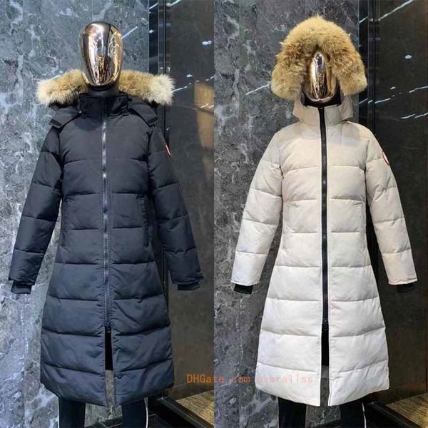 winter down womens women mens men parka homme jassen outerwear wolf fur hooded fourrure teau wyndham et ets canadas canada coat goose hiver, Black 
winter down womens women mens men parka homme jassen outerwear wolf fur hooded fourrure teau wyndham et ets canadas canada coat goose hiver, Black