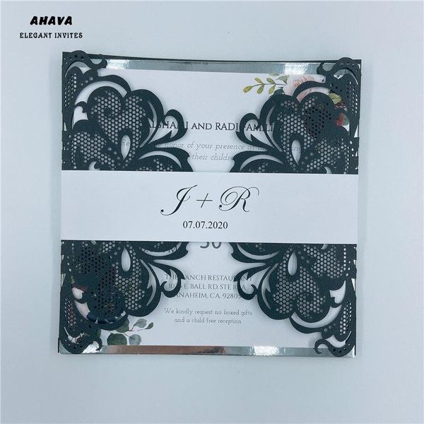 greeting cards 50Ã black laser cut wedding invitations card lace elegant with belly band envelopes party decoration
greeting cards 50Ã black laser cut wedding invitations card lace elegant with belly band envelopes party decoration