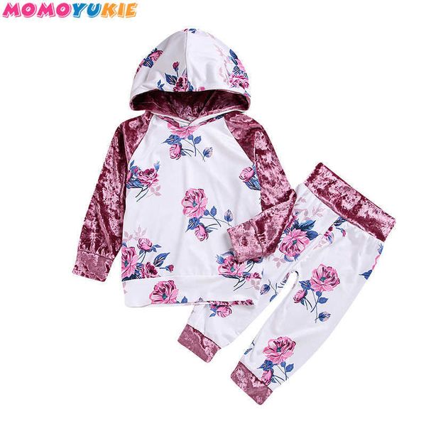 children's clothing girl floral printed hodded coats +pants outfits set kids clothes for girls boys kid autumn spring suit 210713, White
children's clothing girl floral printed hodded coats +pants outfits set kids clothes for girls boys kid autumn spring suit 210713, White