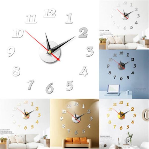 wall clocks diy large 3d number mirror sticker home decor big watch art clock men decoration
wall clocks diy large 3d number mirror sticker home decor big watch art clock men decoration