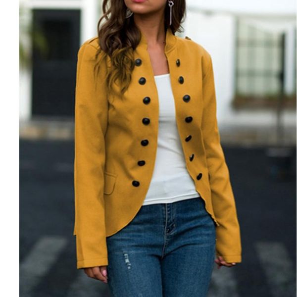 autumn spring women jackets fashion woman tweed jacket casual solid color slim retro outwear coats female clothing women's, Black;brown
autumn spring women jackets fashion woman tweed jacket casual solid color slim retro outwear coats female clothing women's, Black;brown