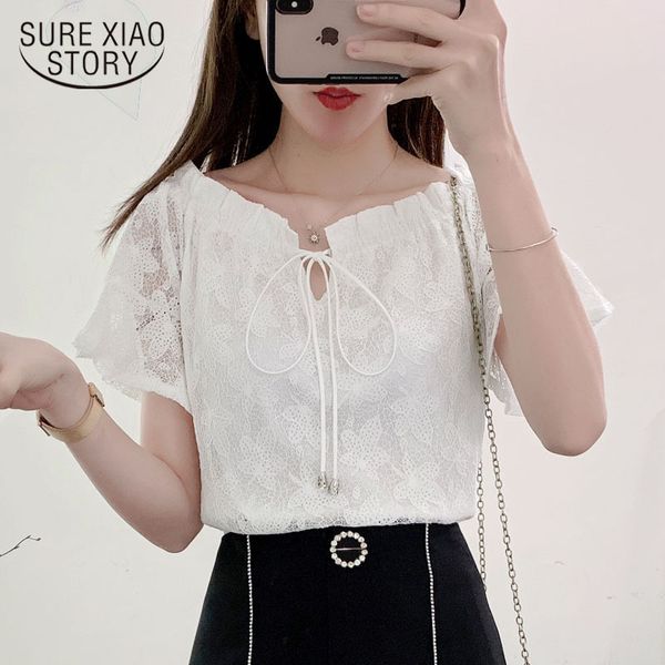 white lace blouse summer korea women sweet hollow out shirt pullover slash neck 8863 50 210508
white lace blouse summer korea women sweet hollow out shirt pullover slash neck 8863 50 210508