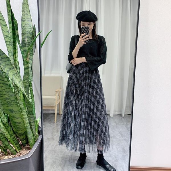skirts 2021 autumn winter high waist black plaid a-line pleated skirt elastic casual all-match women long
skirts 2021 autumn winter high waist black plaid a-line pleated skirt elastic casual all-match women long