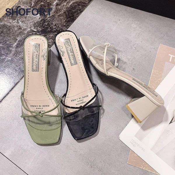 fashion slippers 2021 women summer casual shoes wild high-heeled sandals outside zapatos de mujer, Black
fashion slippers 2021 women summer casual shoes wild high-heeled sandals outside zapatos de mujer, Black