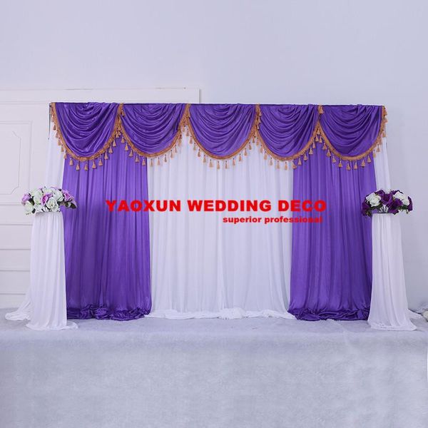 party decoration 2021 design ice silk wedding backdrop curtain stage background po booth for event
party decoration 2021 design ice silk wedding backdrop curtain stage background po booth for event