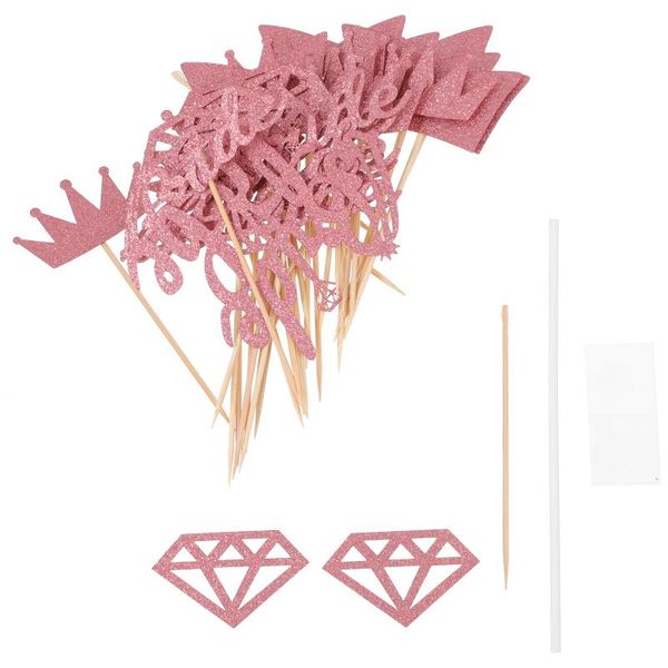 other festive & party supplies 33pcs durable cake ers beautiful creative (rose gold)