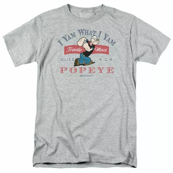 popeye i yam what i yam t shirt mens licensed idw comics tee sport gray, White;black
popeye i yam what i yam t shirt mens licensed idw comics tee sport gray, White;black