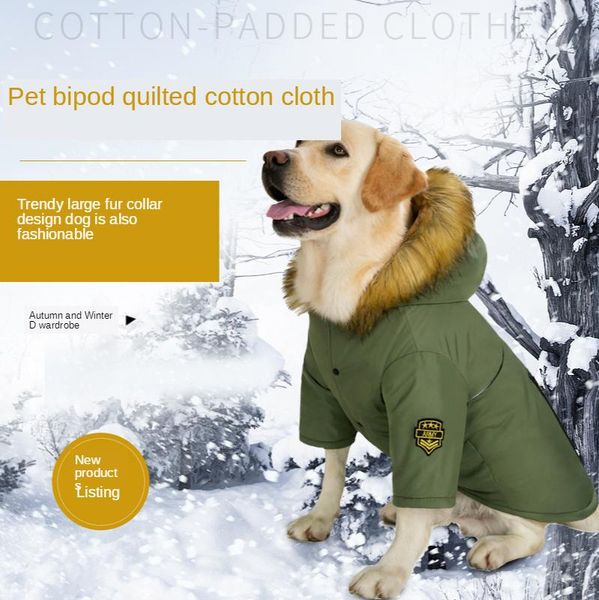 medium-large dog clothes autumn winter plus velvet two-legged cotton coats bichon akita golden retriever labrador jacket apparel
medium-large dog clothes autumn winter plus velvet two-legged cotton coats bichon akita golden retriever labrador jacket apparel