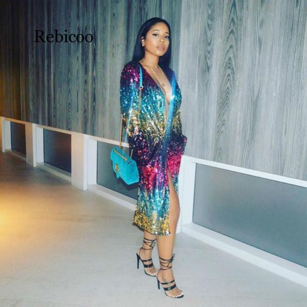women's jackets glitter rainbow sequin fashion woman clothes casaco feminino harajuku luxury plus size long coat iridescent autumn wint, Black;brown
women's jackets glitter rainbow sequin fashion woman clothes casaco feminino harajuku luxury plus size long coat iridescent autumn wint, Black;brown