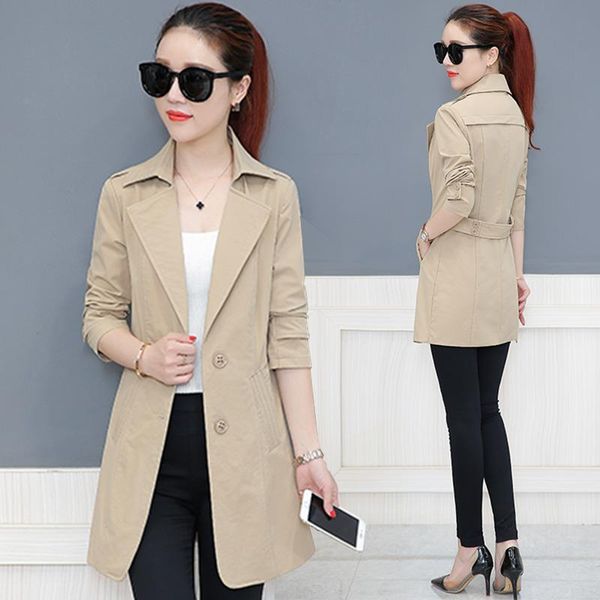 women's trench coats girls windbreaker and long sections 2021 spring version of cultivating wild chic little autumn, Tan;black
women's trench coats girls windbreaker and long sections 2021 spring version of cultivating wild chic little autumn, Tan;black