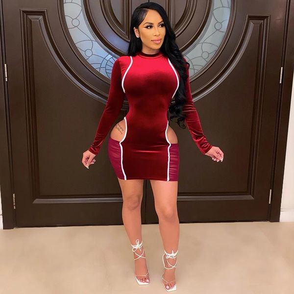 Casual Dresses Chic Cut-Out Ruched Velevt Short Party Dress Womens Vintage Long Sleeve Mesh Patchwork Mini Chirstmas Outfits, Black;gray
Casual Dresses Chic Cut-Out Ruched Velevt Short Party Dress Womens Vintage Long Sleeve Mesh Patchwork Mini Chirstmas Outfits, Black;gray