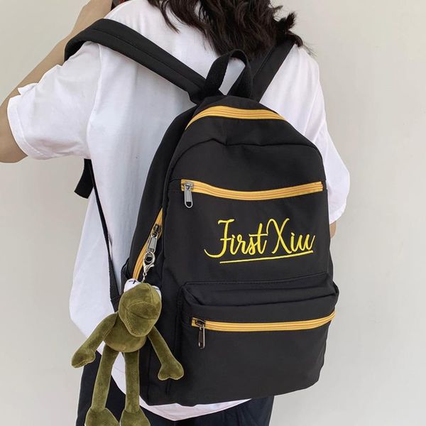 backpack dcimor letters embroidery nylon schoolbag for college students men's travel bag women laptop
backpack dcimor letters embroidery nylon schoolbag for college students men's travel bag women laptop
