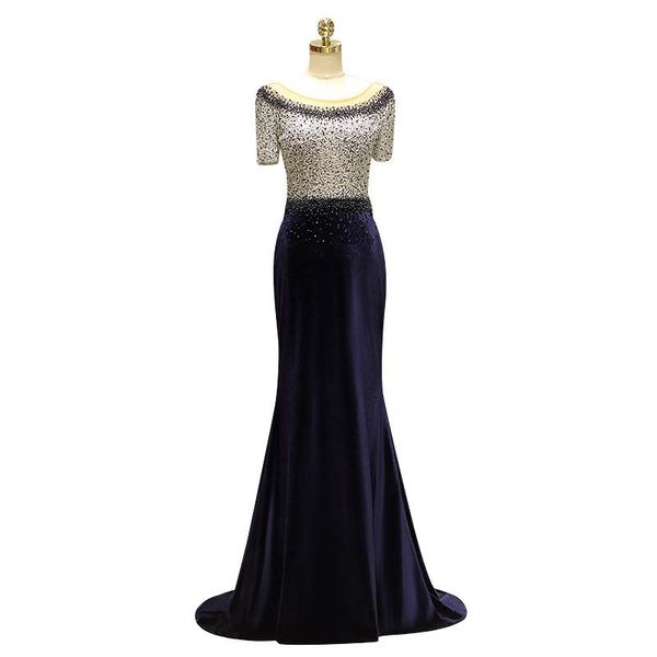party dresses velvet slash neck short sleeve with beading trumpet fishtail mermaid floor length vestido de noche robe soiree, White;black
party dresses velvet slash neck short sleeve with beading trumpet fishtail mermaid floor length vestido de noche robe soiree, White;black