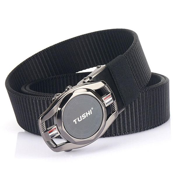 belts 3.5cm men's belt automatic buckle canvas korean fashion personality versatile simple nylon woven luxury designer, Black;brown
belts 3.5cm men's belt automatic buckle canvas korean fashion personality versatile simple nylon woven luxury designer, Black;brown