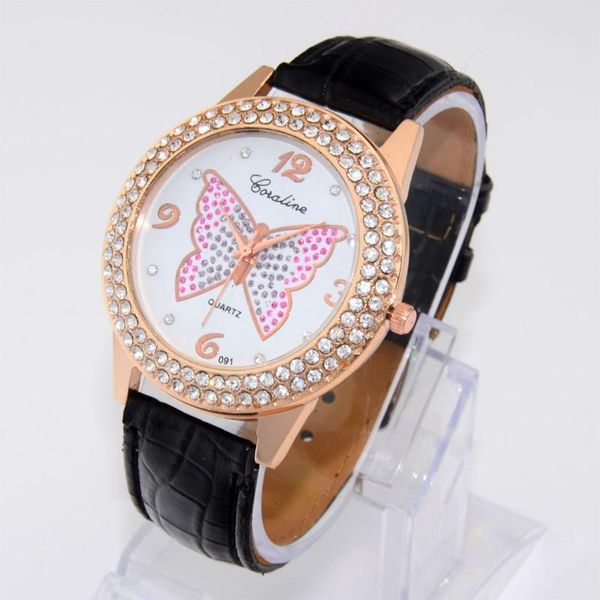 wristwatches beautiful colorful butterfly crystal fashion women ladies leather wristbands quartz dress watches, Slivery;brown
wristwatches beautiful colorful butterfly crystal fashion women ladies leather wristbands quartz dress watches, Slivery;brown