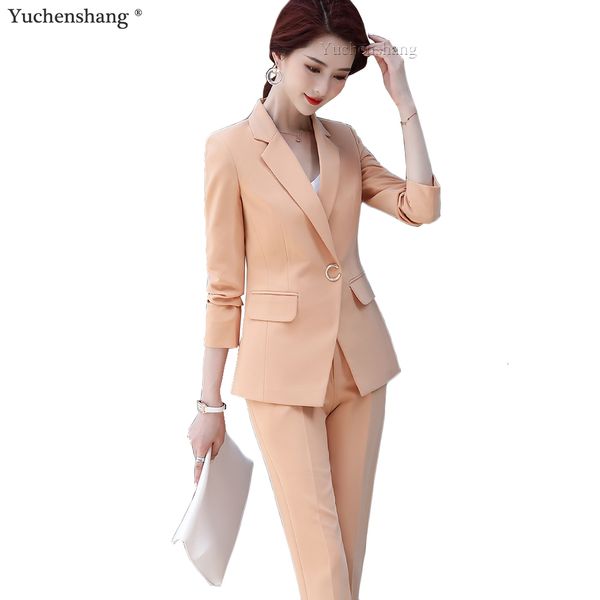 women's suits & blazers new women pant suit orange black gray pale blue long sleeve one button ol work 2 piece set jacket blazer and tr, White;black
women's suits & blazers new women pant suit orange black gray pale blue long sleeve one button ol work 2 piece set jacket blazer and tr, White;black