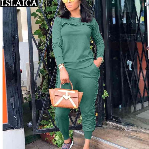 woman two piece outfit set solid color long sleeve woman pants waveselvedge design fashion 2 sets knitted 210520, White
woman two piece outfit set solid color long sleeve woman pants waveselvedge design fashion 2 sets knitted 210520, White