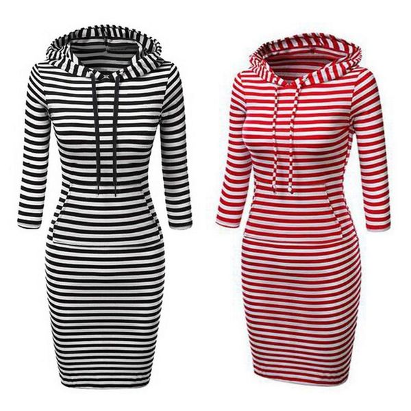 casual dresses loose dress autumn women's fashion hooded stripe printing long-sleeve sweatershirt sports drawstring, Black;gray
casual dresses loose dress autumn women's fashion hooded stripe printing long-sleeve sweatershirt sports drawstring, Black;gray