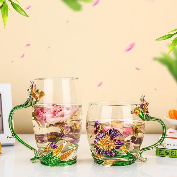 enamel heat-resistant transparent glass flower tea cup milk coffee water cups birthday valentine's day anniversary gift set wine glasse
enamel heat-resistant transparent glass flower tea cup milk coffee water cups birthday valentine's day anniversary gift set wine glasse