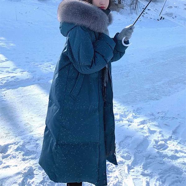 white duck down jacket women's big real fur collar hat long loose thickened office lady warm elegant fashion solid coat 211018, Black
white duck down jacket women's big real fur collar hat long loose thickened office lady warm elegant fashion solid coat 211018, Black