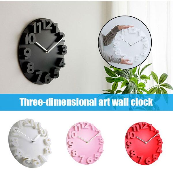wall clocks 3d plastic digital art silent clock modern design home decoration pure color hug-deals
wall clocks 3d plastic digital art silent clock modern design home decoration pure color hug-deals