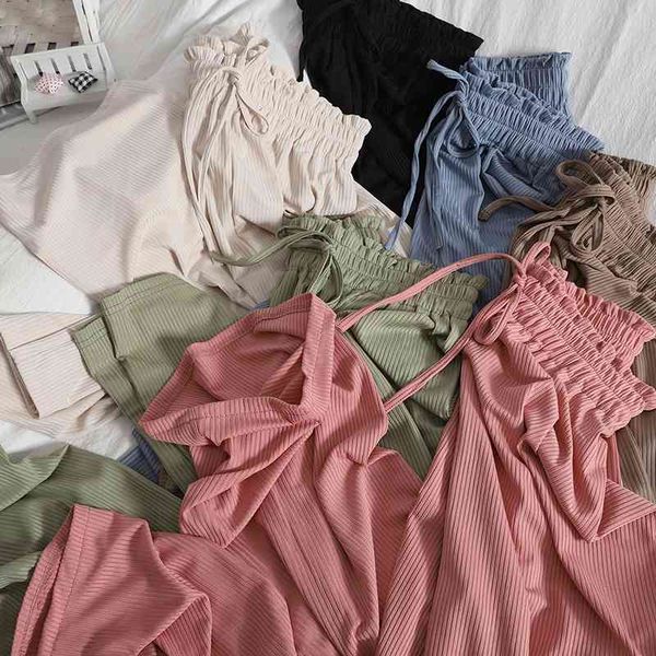 women's pants & capris spring summer casual drape trousers with flower buds elastic waist casual pants korean wide-leg womens stra, Black;white
women's pants & capris spring summer casual drape trousers with flower buds elastic waist casual pants korean wide-leg womens stra, Black;white