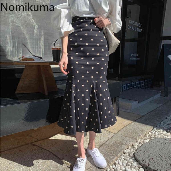 nomikuma mid calf high waist ruffle dot skirt women casual fashion vintage trumpet skirts female korean style faldas mujer 3d407 210514, Black
nomikuma mid calf high waist ruffle dot skirt women casual fashion vintage trumpet skirts female korean style faldas mujer 3d407 210514, Black