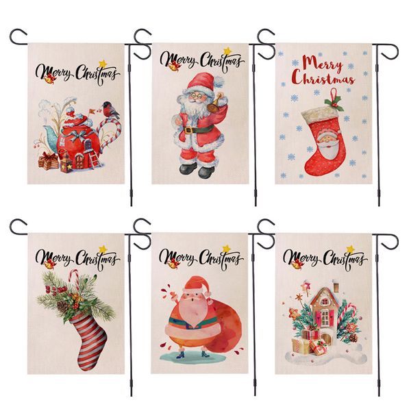 merry christmas banner flags linen christmas santa socks double sided printing garden flag
merry christmas banner flags linen christmas santa socks double sided printing garden flag