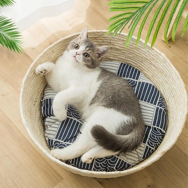 cat beds & furniture pet supplies cattail handwoven house nest products soft bed rattan four-season universal summer cool
cat beds & furniture pet supplies cattail handwoven house nest products soft bed rattan four-season universal summer cool