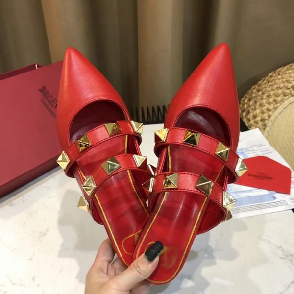 high version 2021 v new summer baotou slippers rivet flat sandals pointed half trailer outdoor women zlh, Black
high version 2021 v new summer baotou slippers rivet flat sandals pointed half trailer outdoor women zlh, Black