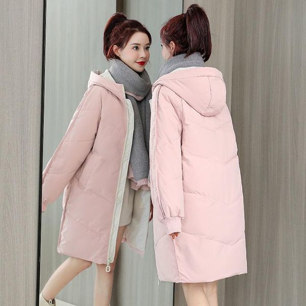 winter parkas korean loose cotton padded hooded jacket coat warm thicken women outwear windproof female long parka women's down &, Black
winter parkas korean loose cotton padded hooded jacket coat warm thicken women outwear windproof female long parka women's down &, Black