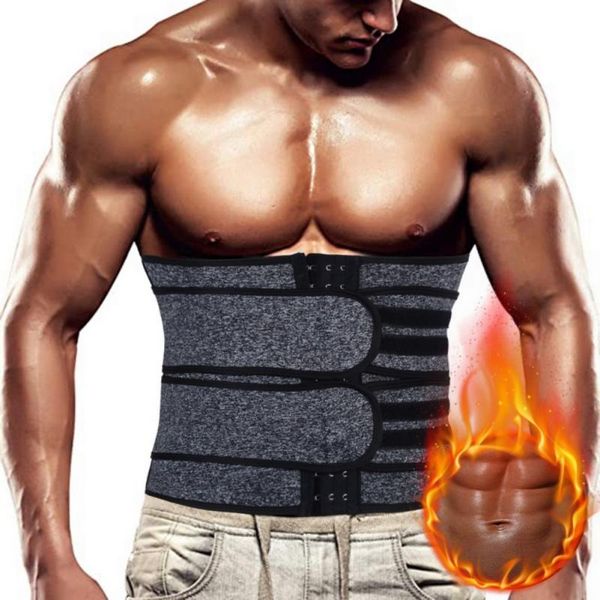 men's breasted sports fitness abdomen waist and body shaping belt support, Black;gray
men's breasted sports fitness abdomen waist and body shaping belt support, Black;gray