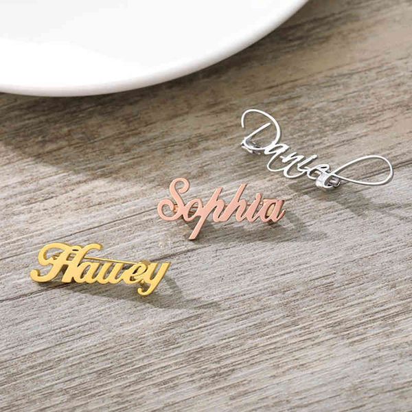 sherman can be ized name jewelry rose gold lapel pin stainless steel ladies brooch custom unique gift, Gray
sherman can be ized name jewelry rose gold lapel pin stainless steel ladies brooch custom unique gift, Gray