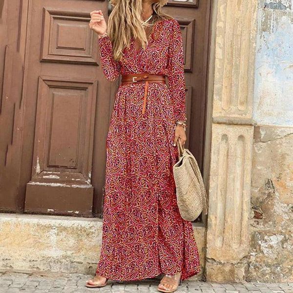 casual dresses womens long dress summer v-neck boho belted maxi party ladies bohemian beach holiday sundress vestido, Black;gray
casual dresses womens long dress summer v-neck boho belted maxi party ladies bohemian beach holiday sundress vestido, Black;gray