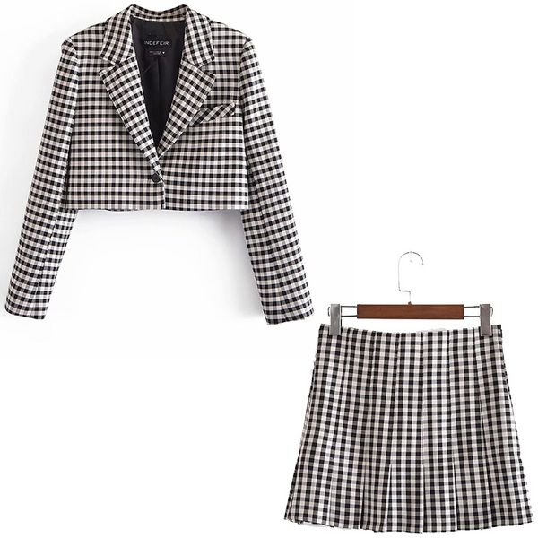 women 2 pieces set cropped blazers and mini skirt suit fashion casual chic lady outfits & suit 210517, White
women 2 pieces set cropped blazers and mini skirt suit fashion casual chic lady outfits & suit 210517, White