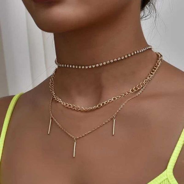 pendant necklaces fashion zircon chains tassel metal rod for women retro multi-layer chain necklace jewelry 2021 gift, Silver
pendant necklaces fashion zircon chains tassel metal rod for women retro multi-layer chain necklace jewelry 2021 gift, Silver