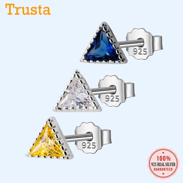 trusta 925 sterling silver earring fashion yellow/white/blue stone triangle stud earrings gift for school girls kids ds1502, Golden;silver
trusta 925 sterling silver earring fashion yellow/white/blue stone triangle stud earrings gift for school girls kids ds1502, Golden;silver