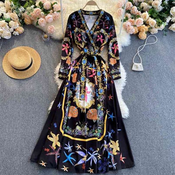 women fashion retro exotic print cross v-neck long sleeve slim a-line dress vintage clothes vestidos r804 210527, Black;gray
women fashion retro exotic print cross v-neck long sleeve slim a-line dress vintage clothes vestidos r804 210527, Black;gray