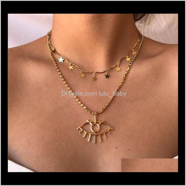 s1527 fashion jewelry eye multilayer retro stars clavicle chain eljxj necklaces dqvum, Silver
s1527 fashion jewelry eye multilayer retro stars clavicle chain eljxj necklaces dqvum, Silver