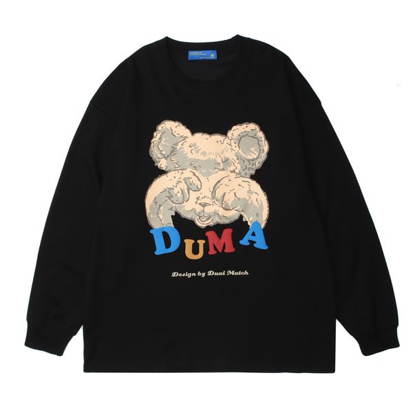 sweatshirts cartoon bear print round neck sweater mens street trend loose long sleeve lazy wind bottom pullover hoodie, Black
sweatshirts cartoon bear print round neck sweater mens street trend loose long sleeve lazy wind bottom pullover hoodie, Black