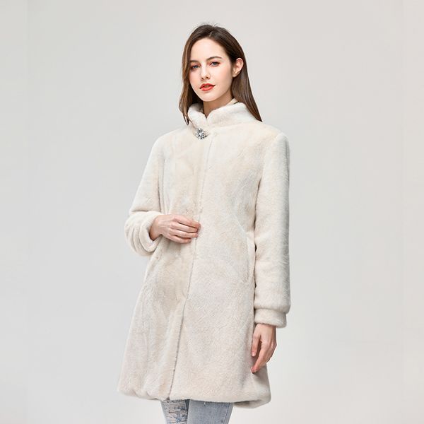 2021 autumn new artificial wool imitation fur autumn and winter temperament medium long fashion, Black
2021 autumn new artificial wool imitation fur autumn and winter temperament medium long fashion, Black