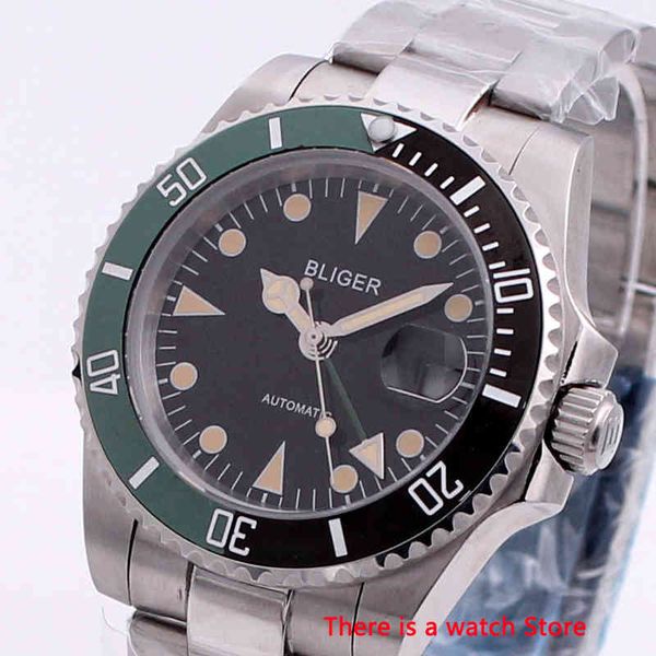 40 mm automatic mechanical bliger men watches luxury sapphire crystal sterile dial games lightning turns waterproof men, Slivery;brown
40 mm automatic mechanical bliger men watches luxury sapphire crystal sterile dial games lightning turns waterproof men, Slivery;brown