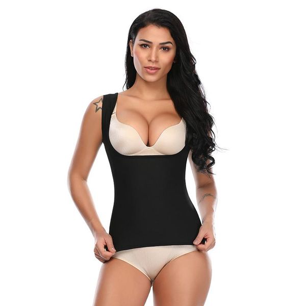 women's shapers 2021 body shaper waist cincher sweat shapewear tummy control slimming cloth modeling corset promote vest, Black;white
women's shapers 2021 body shaper waist cincher sweat shapewear tummy control slimming cloth modeling corset promote vest, Black;white