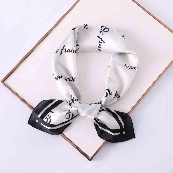 new korean small square silk scarf, women's iron tower, cartoon printing letters, fashionable spring, summer and autumn series, Blue;gray
new korean small square silk scarf, women's iron tower, cartoon printing letters, fashionable spring, summer and autumn series, Blue;gray